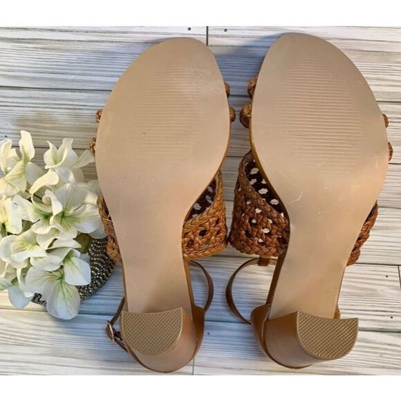 JustFab Lorelai Caged Camel Womens Sandal Heels Size :10 - Picture 12 of 12
